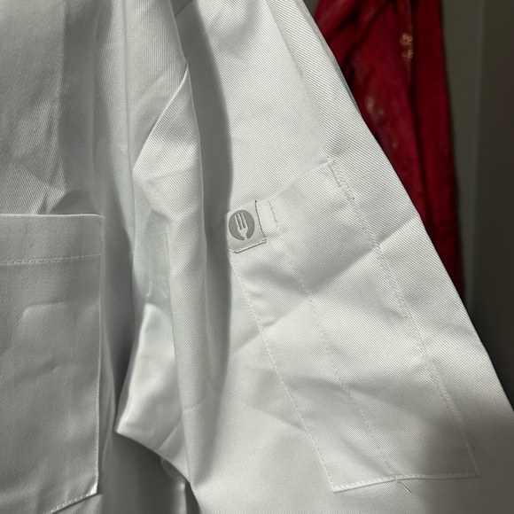 NWT Chef Works Size Large Chef Shirt. White - Picture 4 of 6